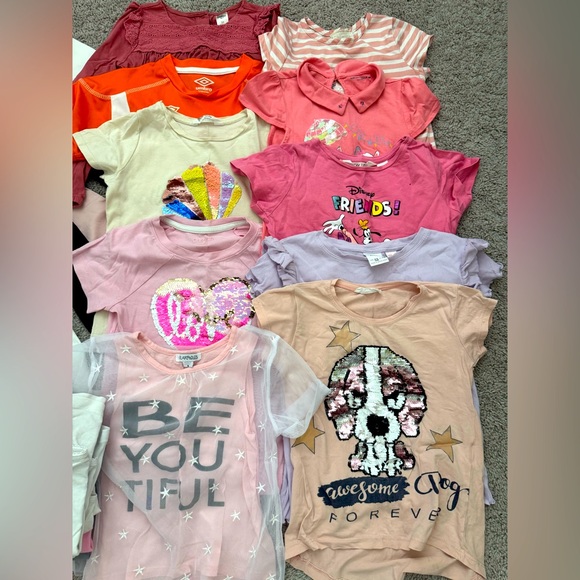 Bundle: kids girl tees size 4-5 - Picture 2 of 3